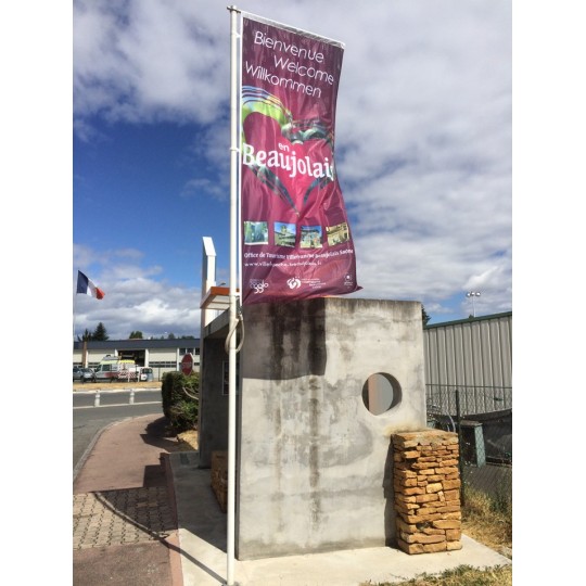 DRAPEAU VERTICAL POUR MAT...