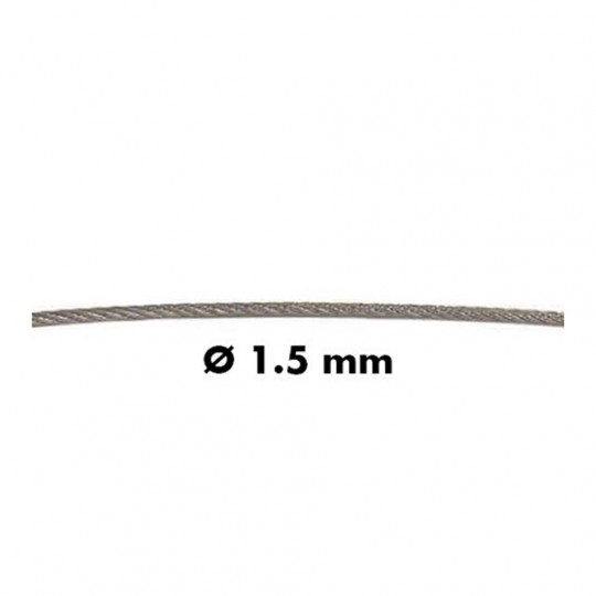 CABLE 7X7 GALVA DIAM 1,5 MM...